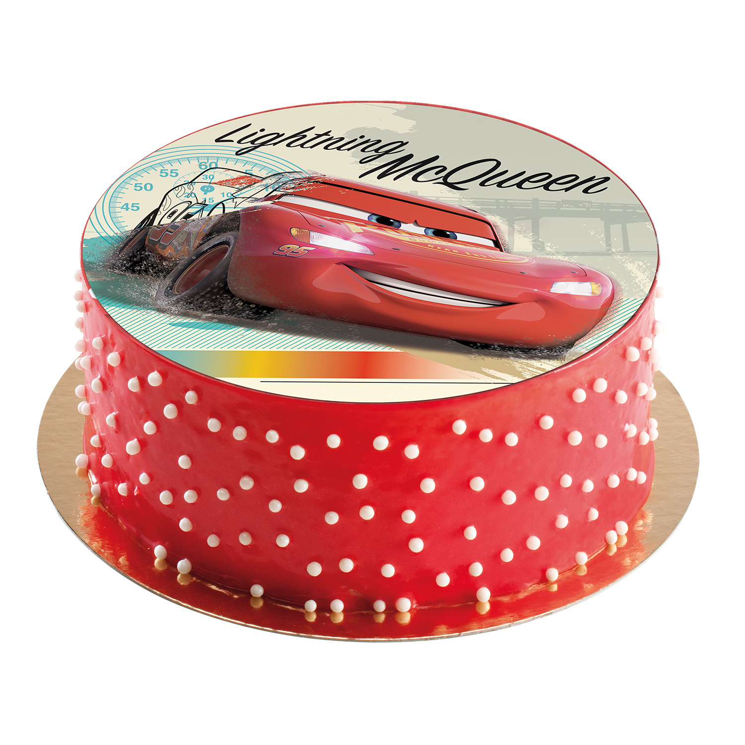 Fondánový obrázek Cars 16cm dort